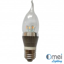 10piece LED E27 candle globe 4w halogen light Bulb CE RoHS Bent Tip